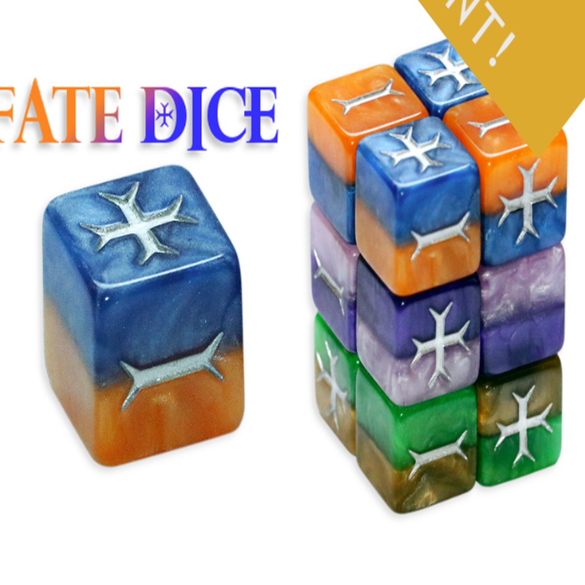 Gate Keeper Dice: Fate/Fudge Dice Royalty Color Collection