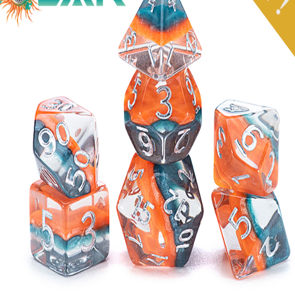 Gate Keeper Dice: Solar Eclipse Eclipse Dice 7 Die Set