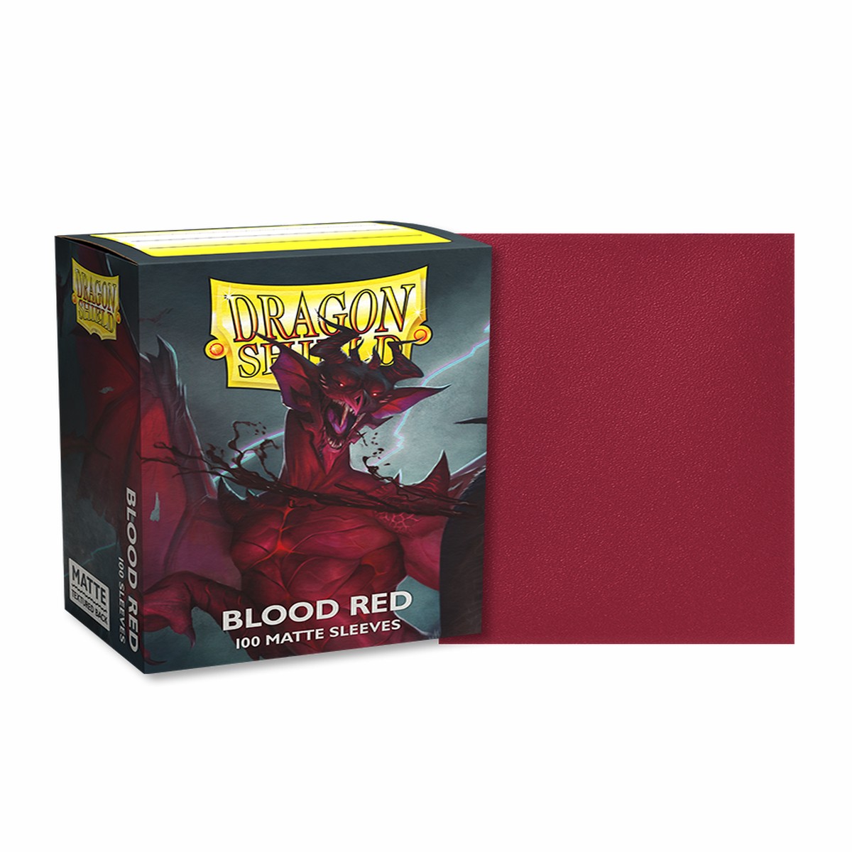 Dragon Shields: (100) Matte Blood Red