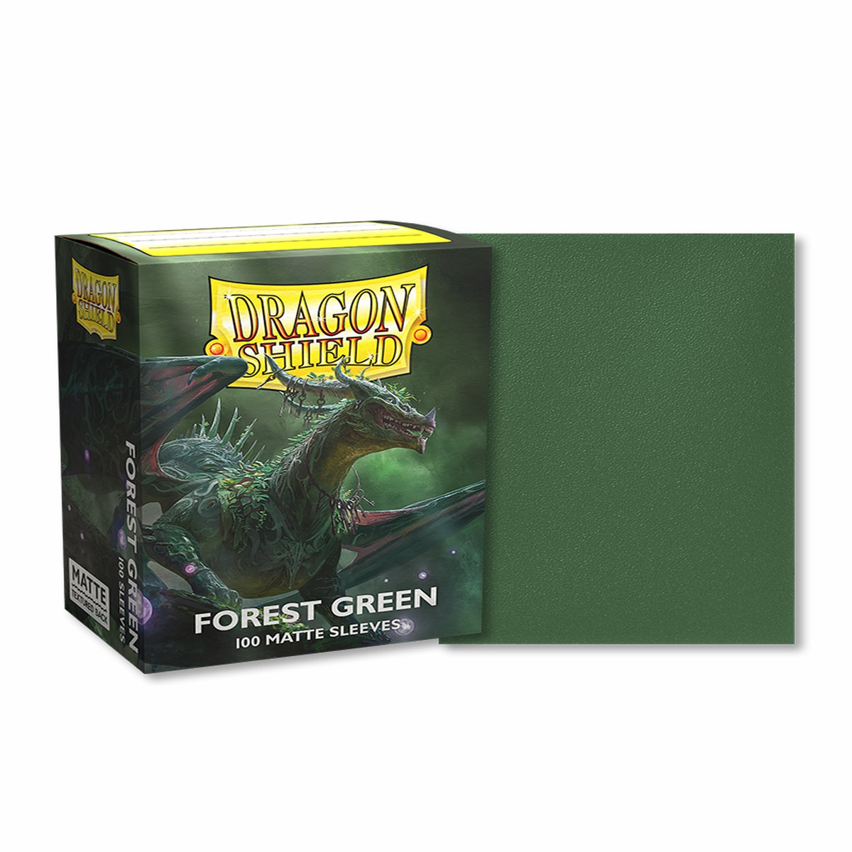 Dragon Shields: (100) Matte Forest Green