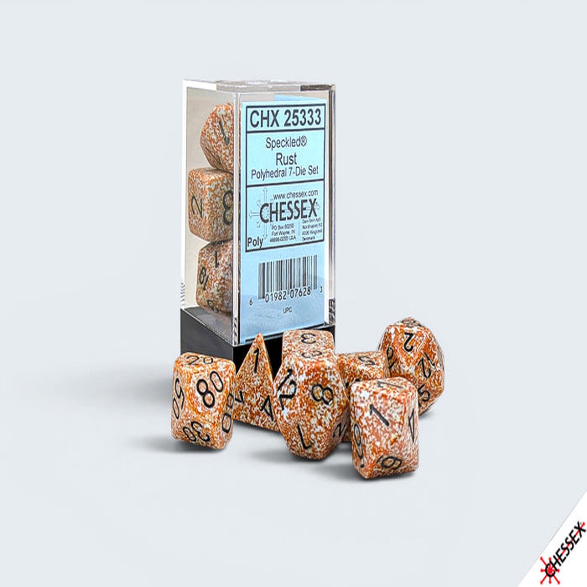 Chessex: Speckled Polyhedral 7-Die Set Rust