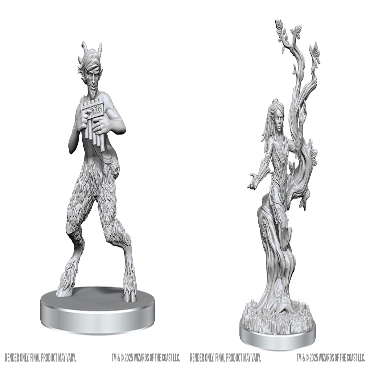 Dungeons & Dragons Nolzur's Marvelous Unpainted Miniatures: W28 Satyr & Dryad