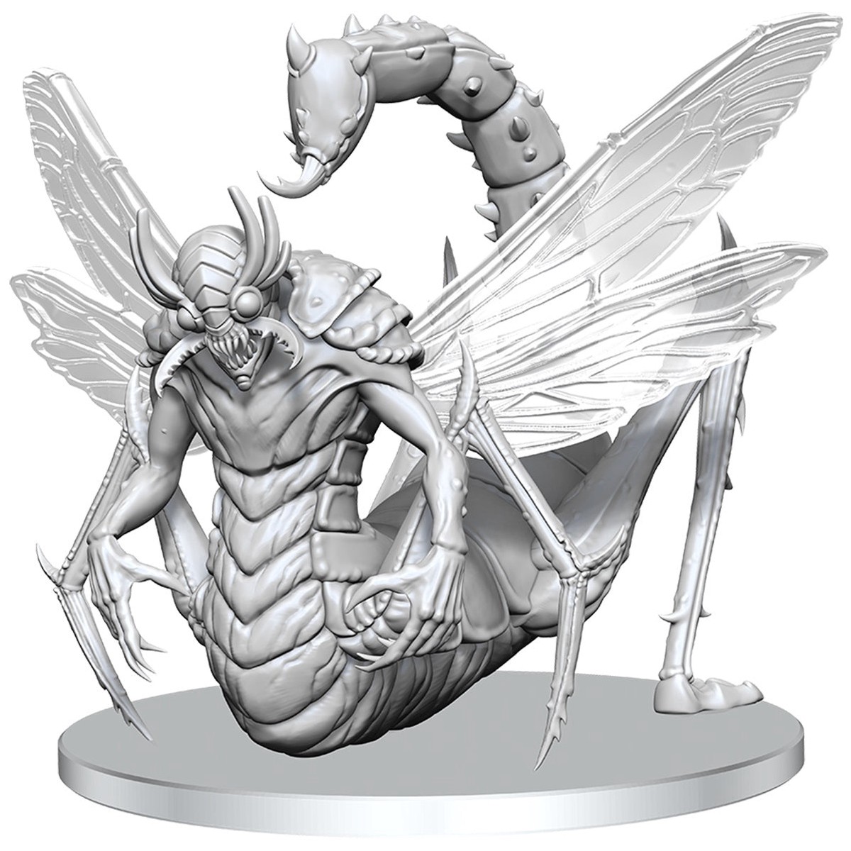 Pathfinder Deep Cuts Unpainted Miniatures: W27 Derakni (Locust Demon)