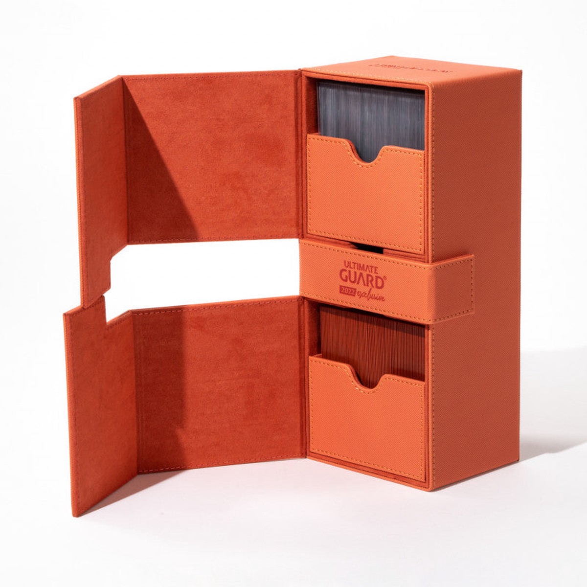 Ultimate Guard Deck Case Twin Flip N Tray 266+ Standard Xenoskin Dark Orange