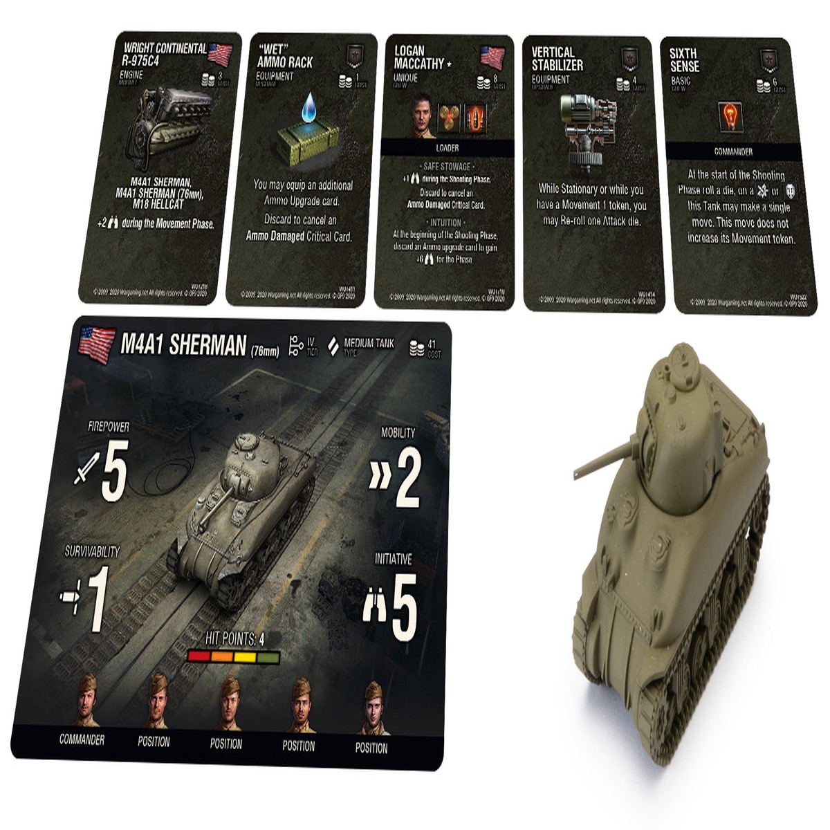World of Tanks: Miniatures Game - American M4A1 76mm Sherman