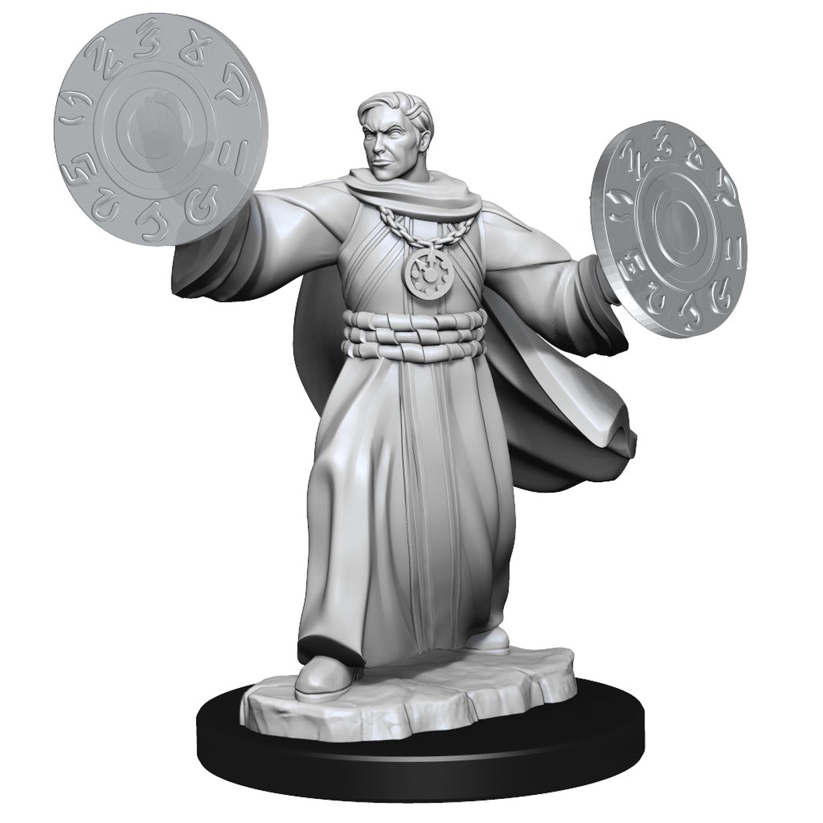 Critical Role Unpainted Miniatures: W1 Human Graviturgy and Chronurgy Wizards Female