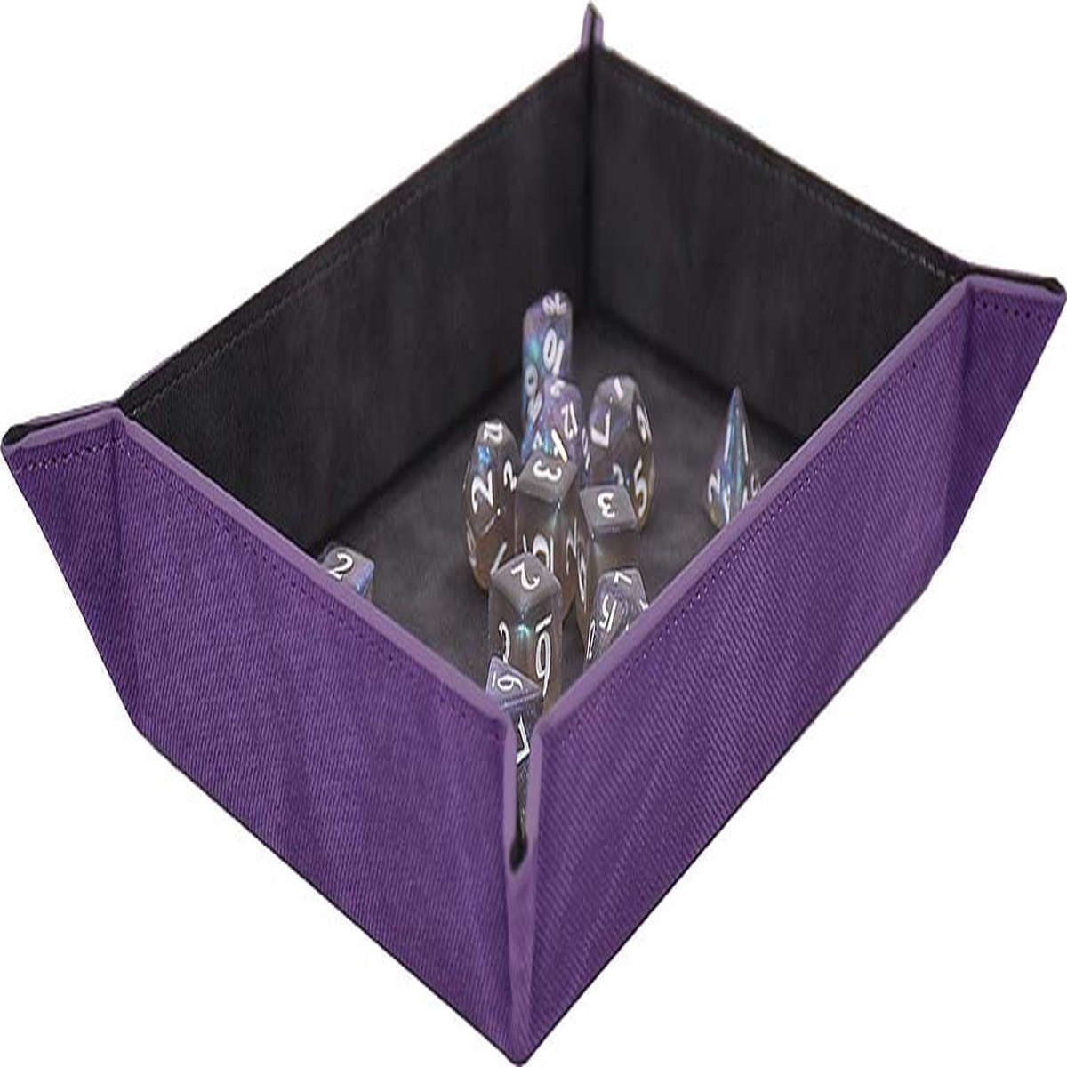 Foldable Dice Rolling Tray - Amethyst