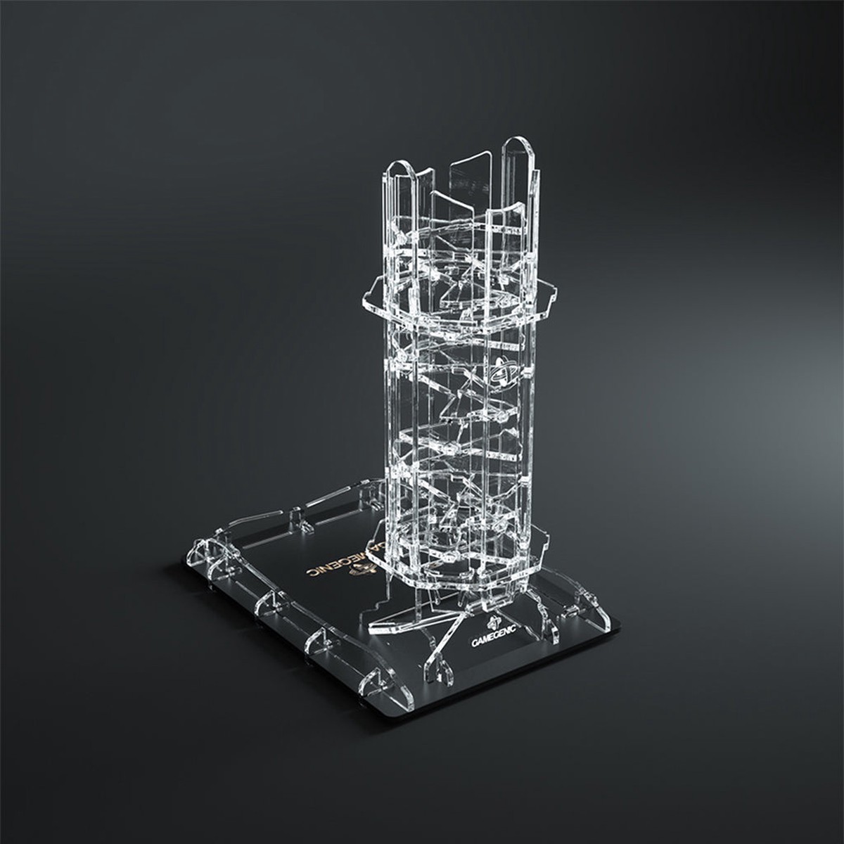 Hot Sale Gamegenic Crystal Twister Premium Dice Tower