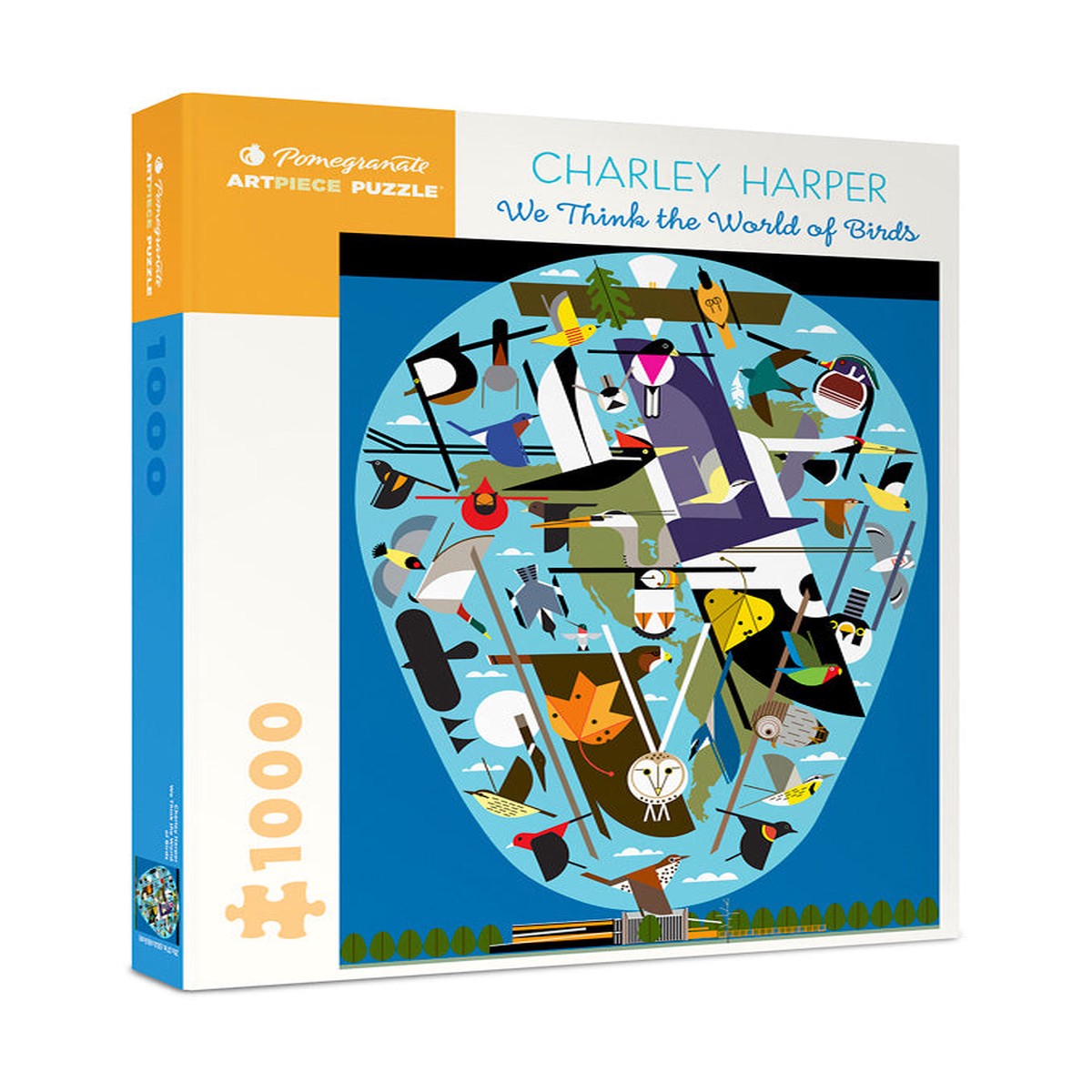 Pomegranate Artpiece Puzzle: 1000 Pieces - Charley Harper - The World of Birds