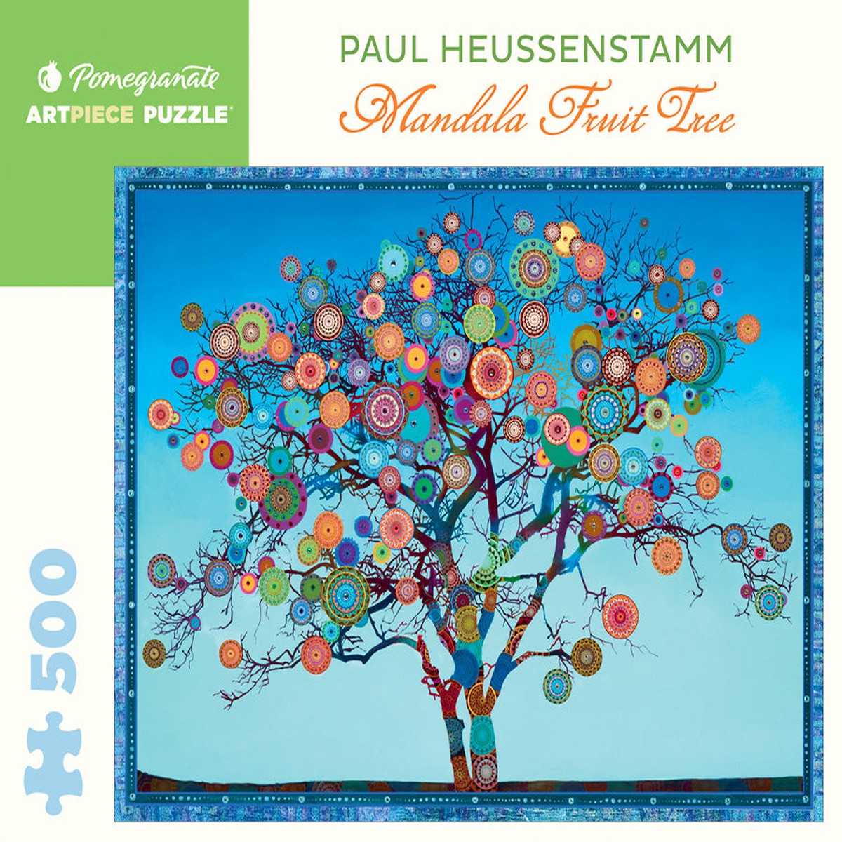 Pomegranate Artpiece Puzzle: 500 Pieces - Paul Heussenstamm - Mandala Fruit Tree