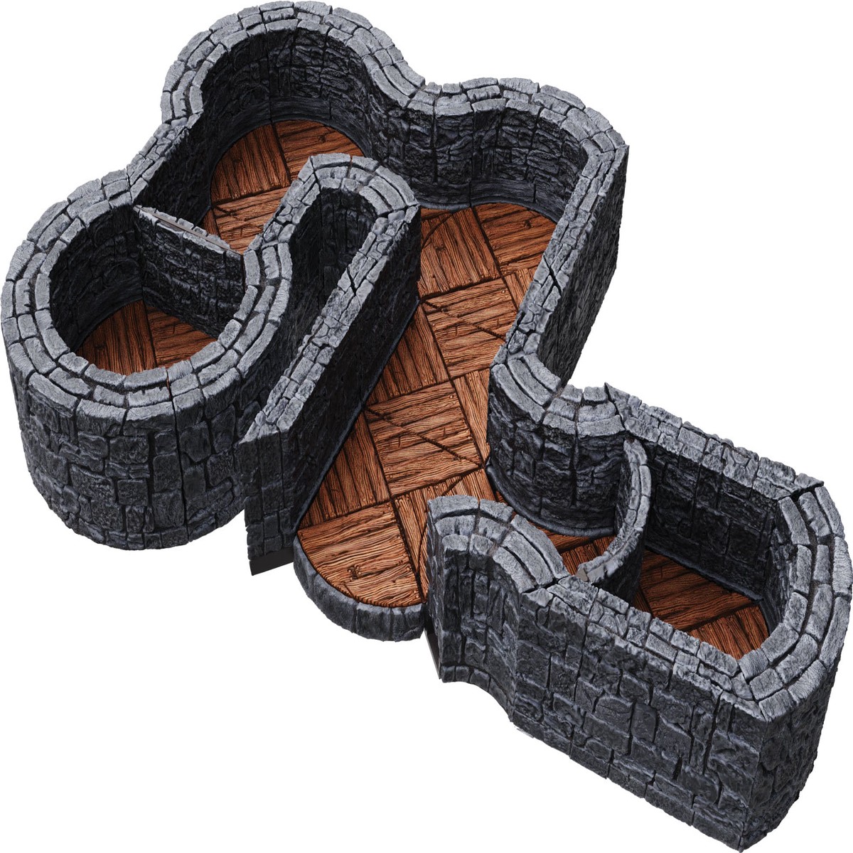Warlock Tiles: Expansion Pack - 1 in Dungeon Angles & Curves
