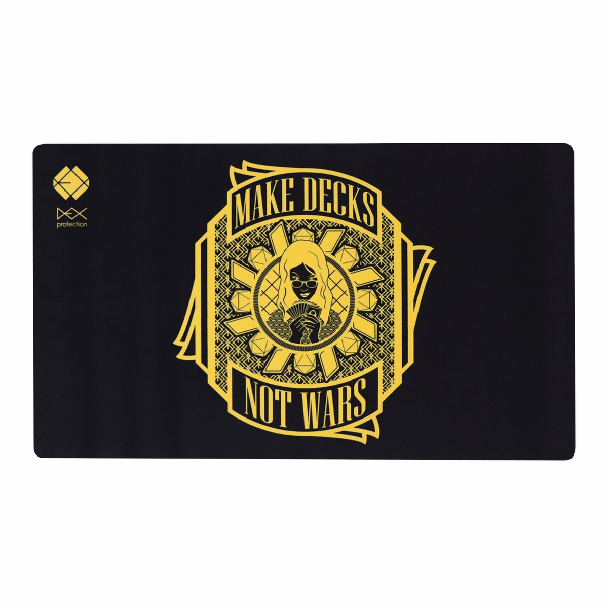 Dex Playmat - Black and Gold Dawn - Make Decks not War