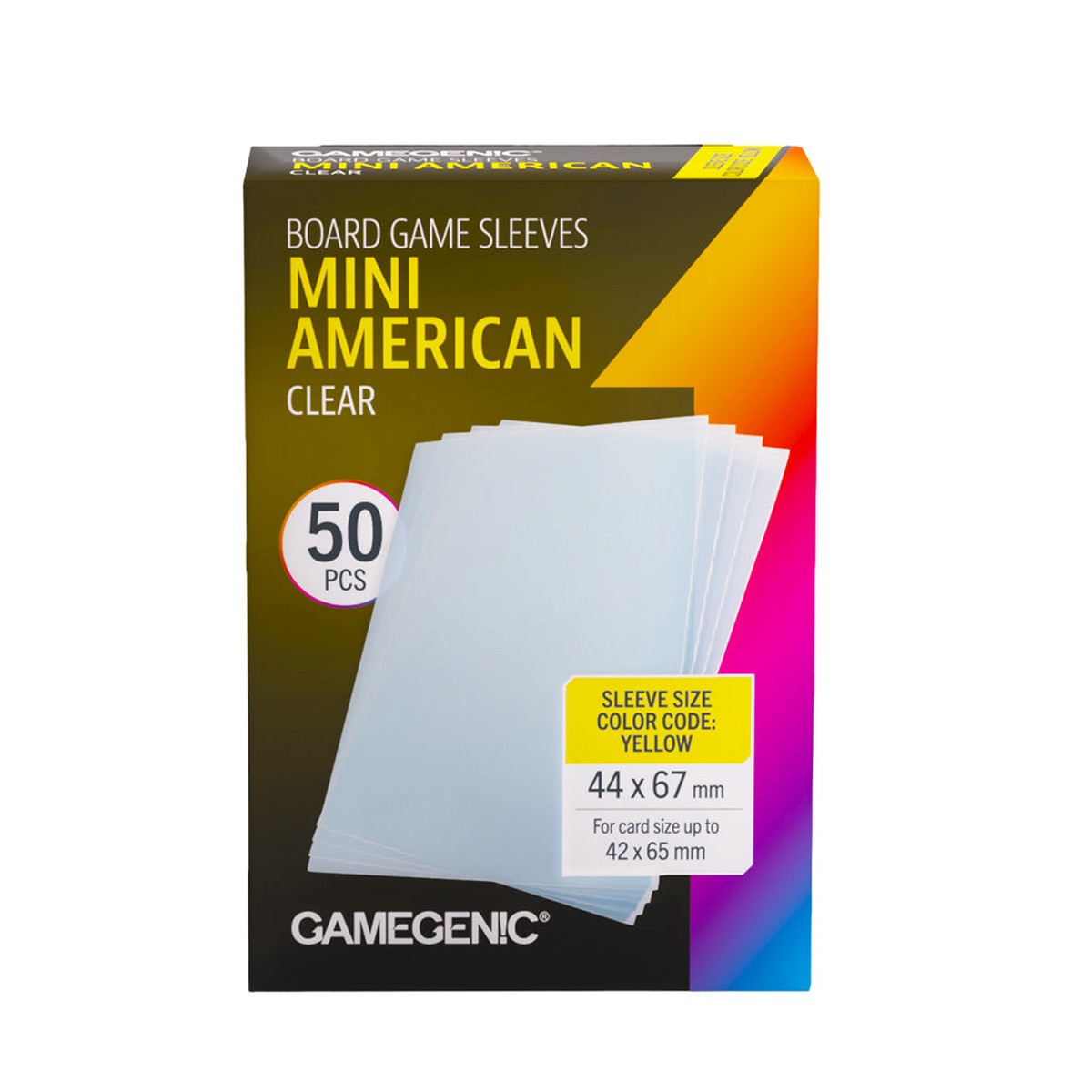 Gamegenic: Board Game Sleeves Mini American Clear 44 x 67 mm