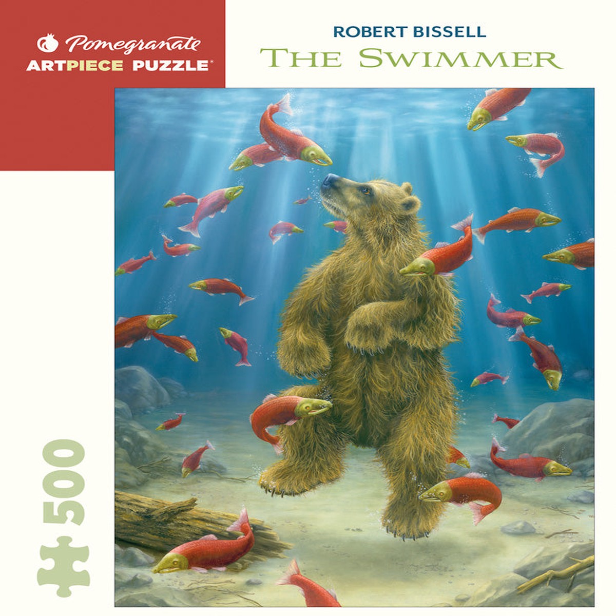 Pomegranate Artpiece Puzzle: 500 Pieces - Robert Bissell - The Swimmer