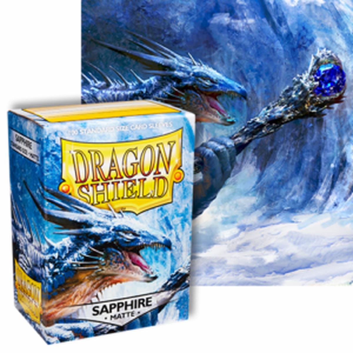 Dragon Shields: (100) Matte Sapphire