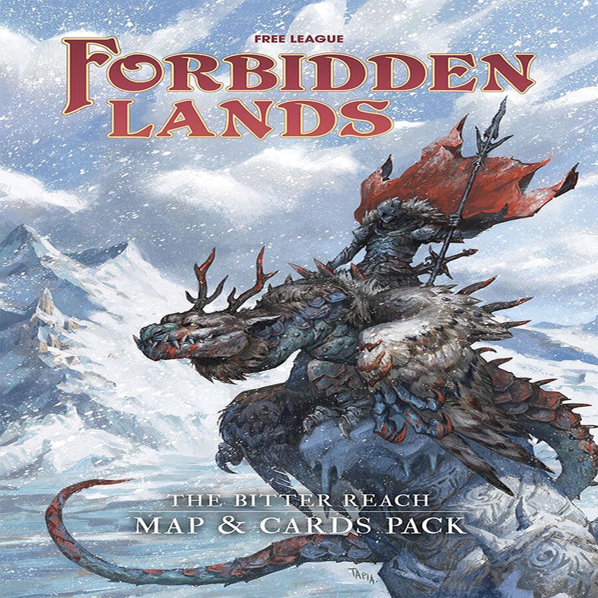 Forbidden Lands RPG: The Bitter Reach - Maps and Card Pack