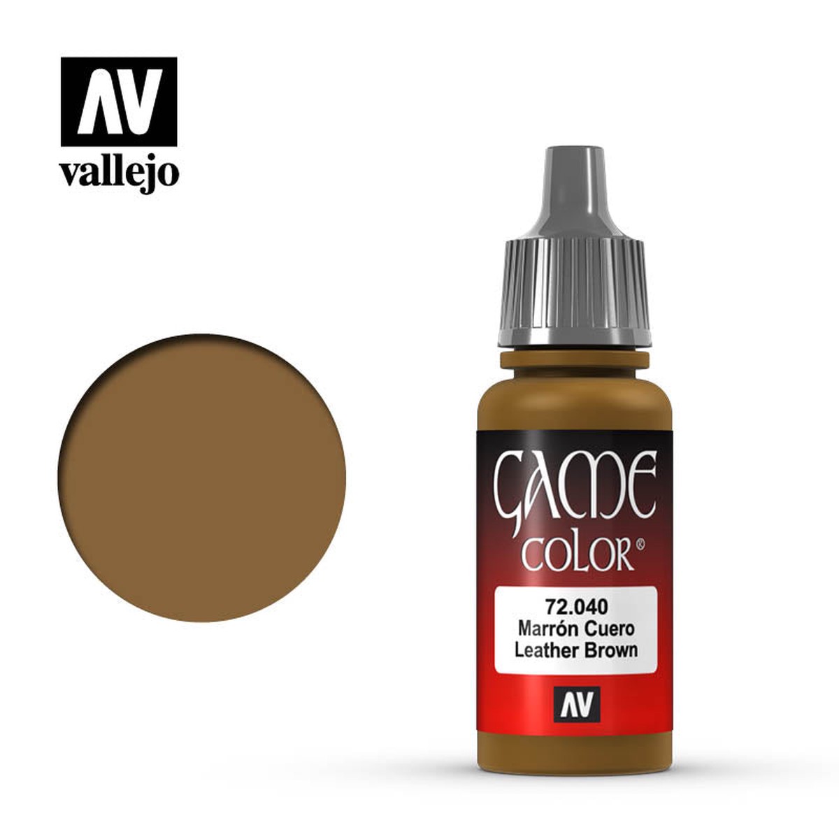 Vallejo Game Color: Leather Brown (17ml)