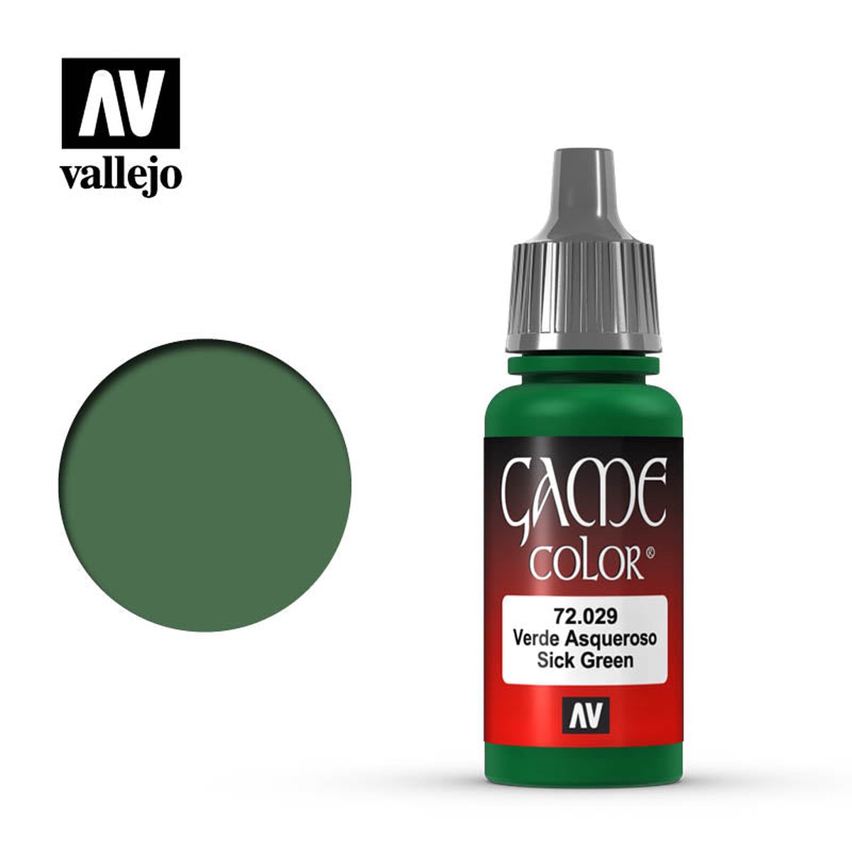 Vallejo Game Color: Sick Green (17ml)