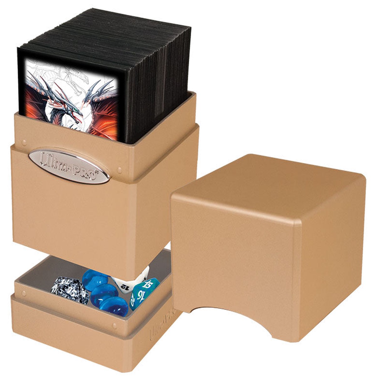 Satin Tower Deck Box: Metallic Caramel