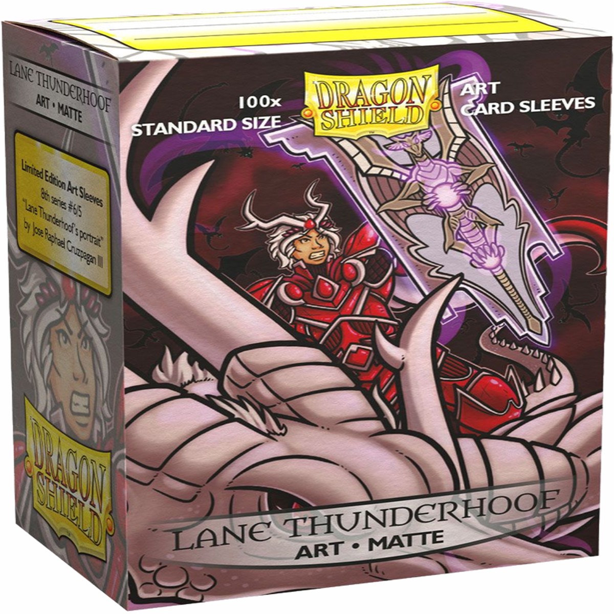 Dragon Shields: (100) Matte Art Sleeves - Lane Thunderhoof Portrait