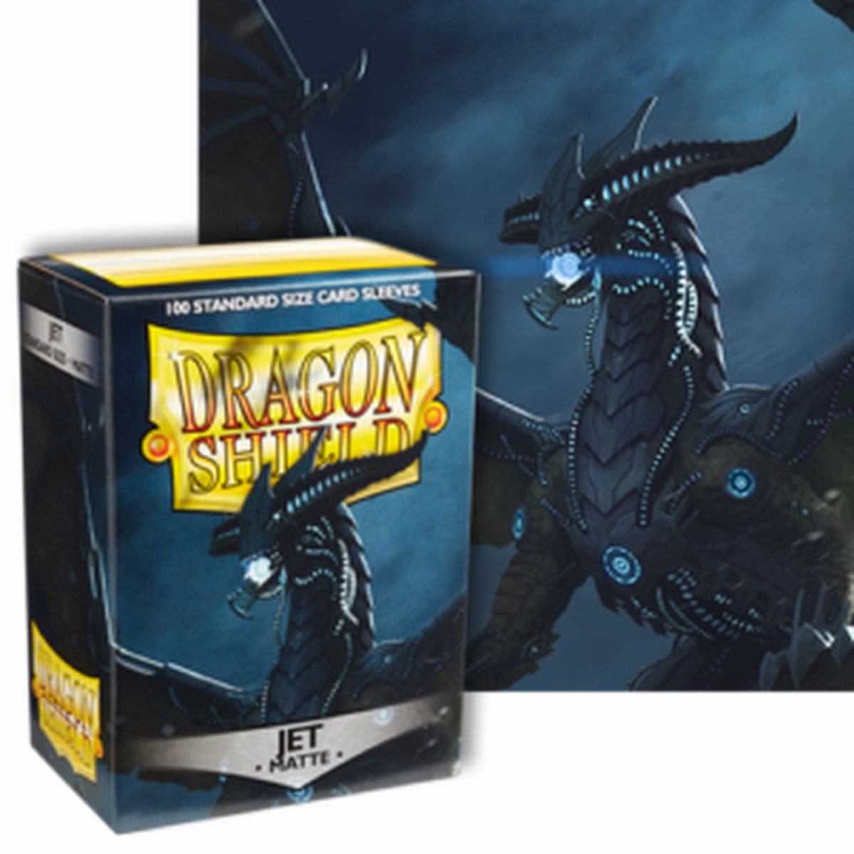 Dragon Shields: (100) Matte Jet