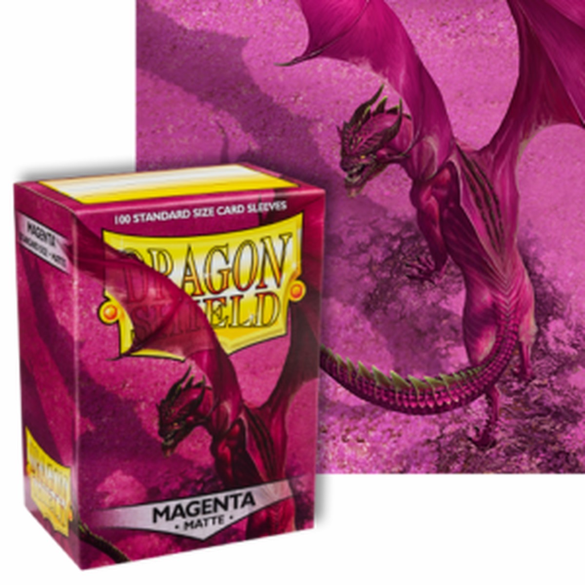 Dragon Shields: (100) Matte Magenta