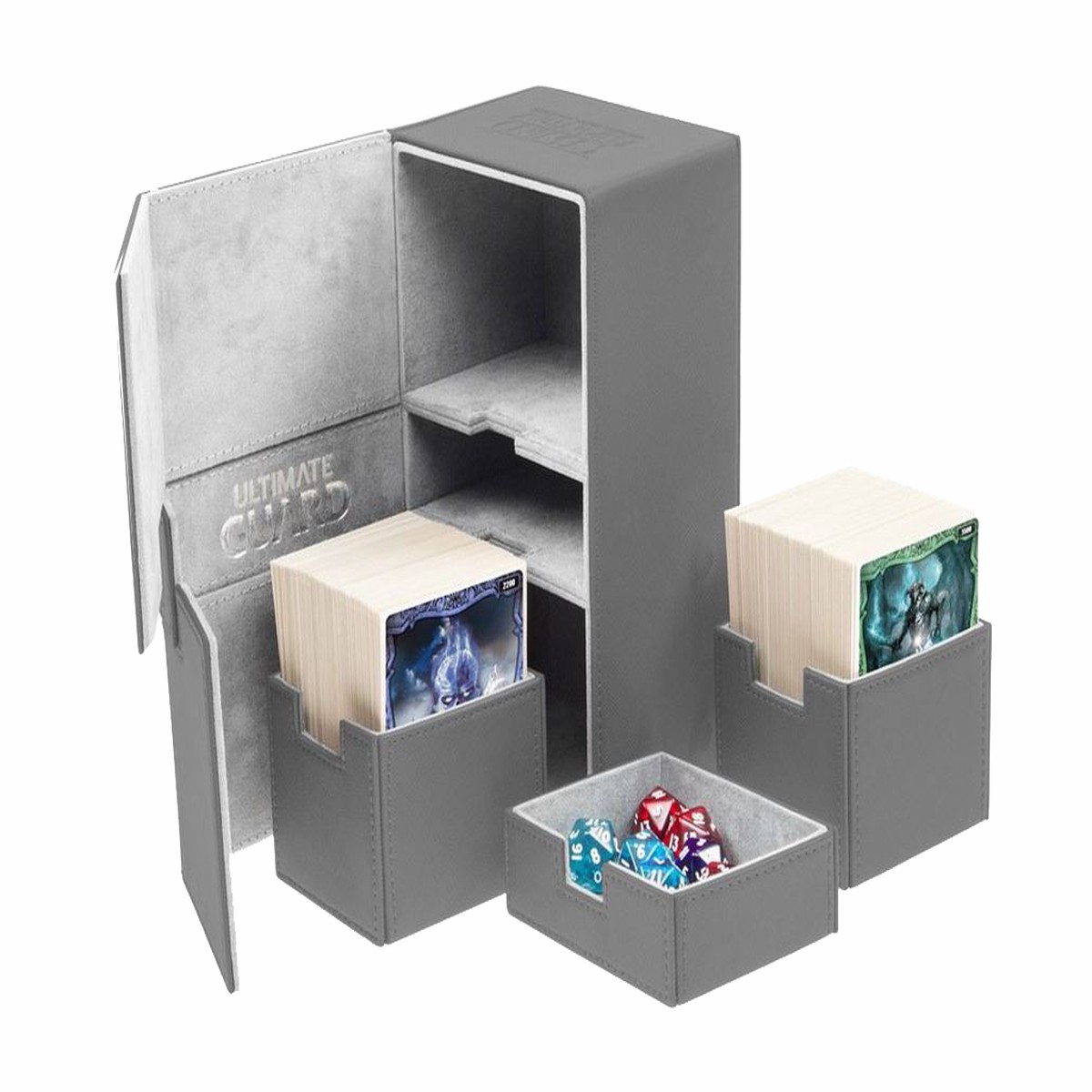 Ultimate Guard Twin Flip 'n' Tray 200+ Standard Size Grey