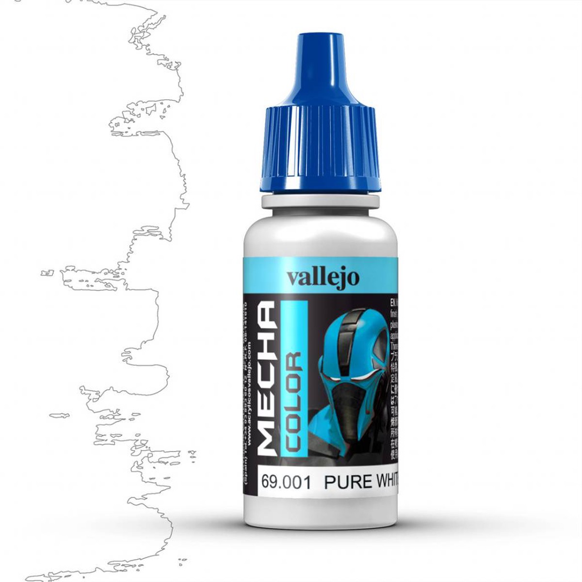 Vallejo Mecha Color: Pure White (17ml)