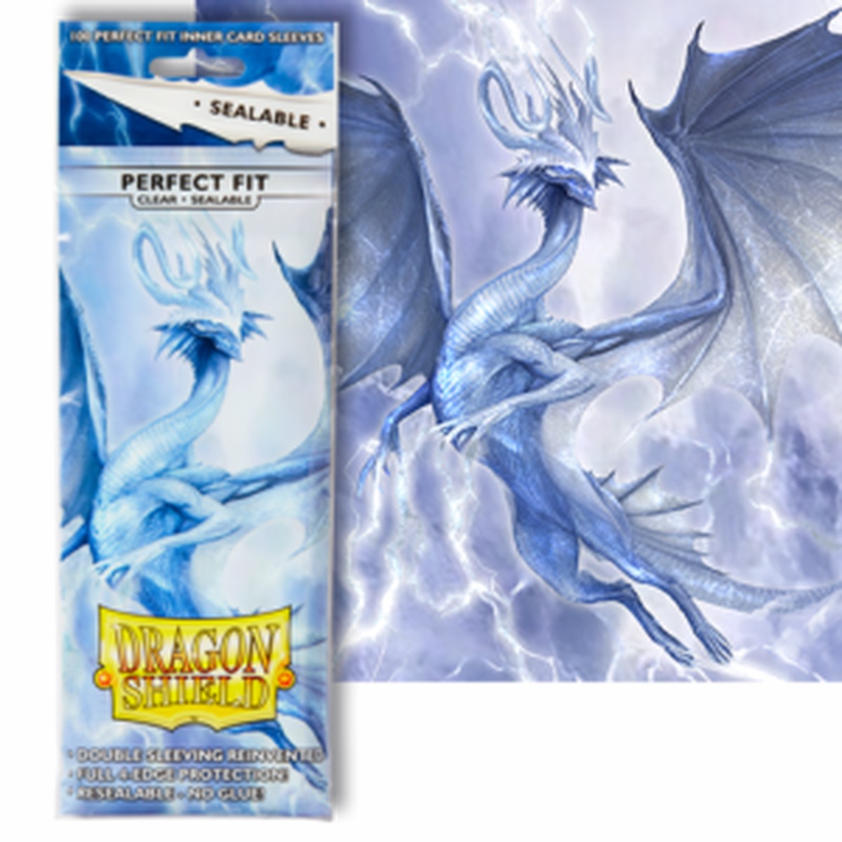 Dragon Shields Perfect Fit Sealable: (100) Clear