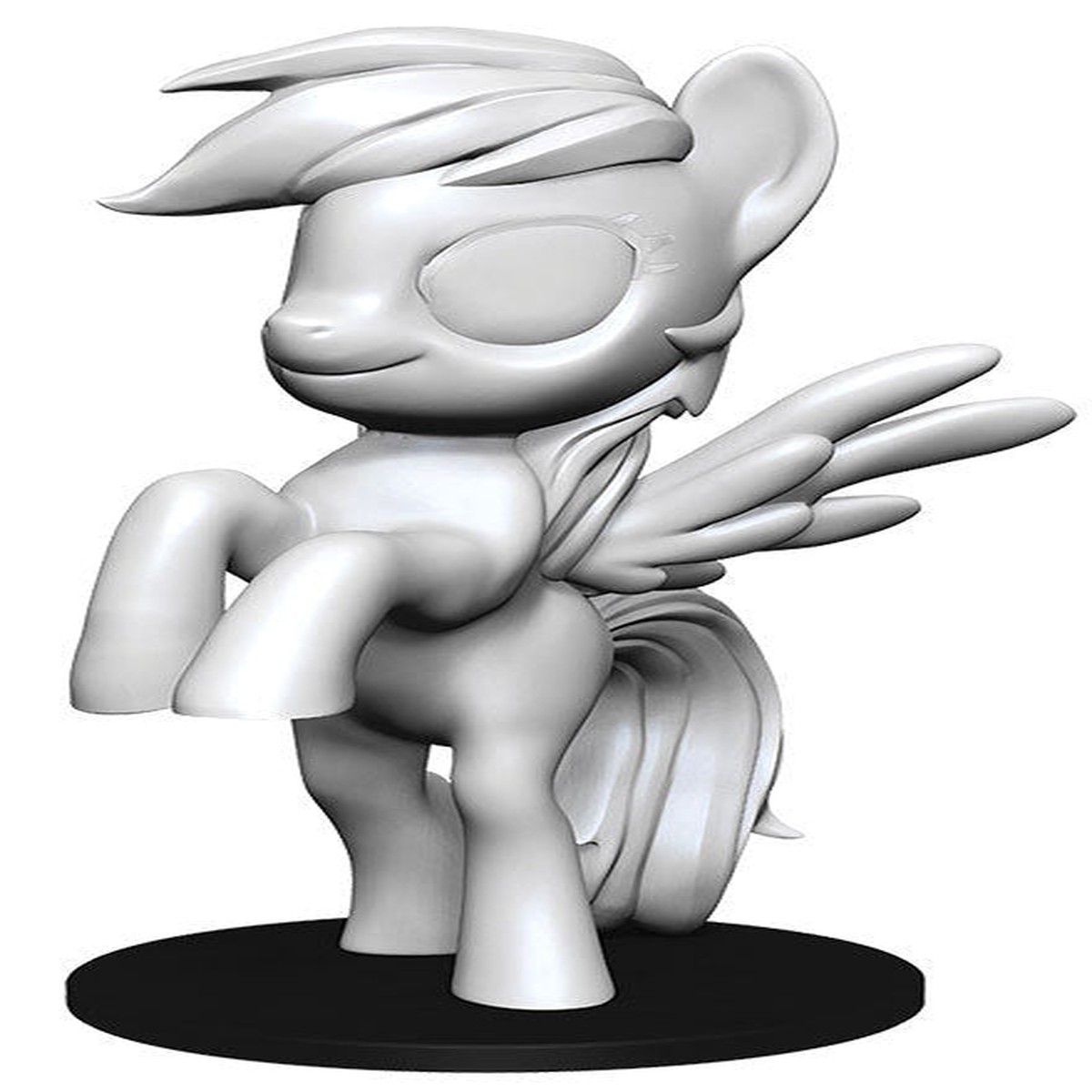 Hot Sale My Little Pony Deep Cuts Unpainted Miniatures: Rainbow Dash