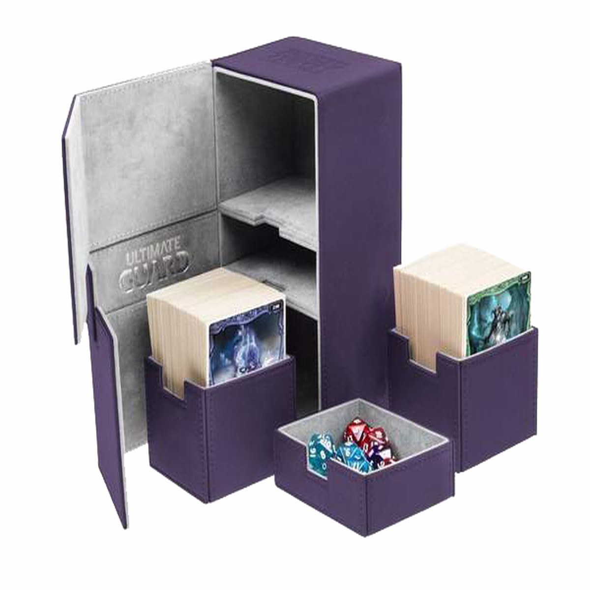 Ultimate Guard Deck Case Twin Flip N Tray 160+ Standard Xenoskin Purple