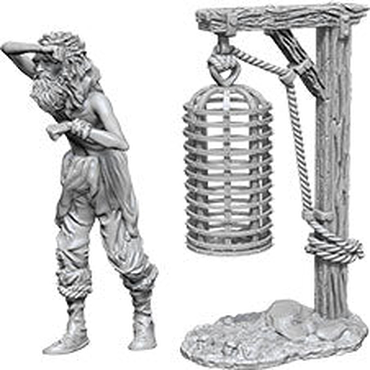 WizKids Deep Cuts Unpainted Miniatures: W12.5 Hanging Cage