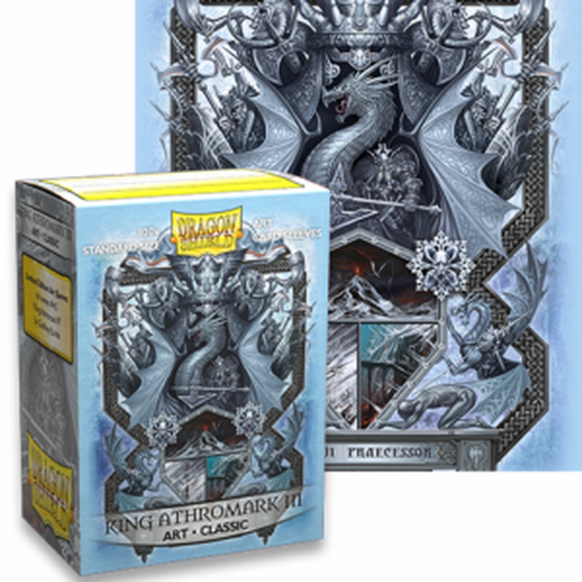 Dragon Shields: (100) Art Sleeves Classic King Athromark III - Coat of Arms