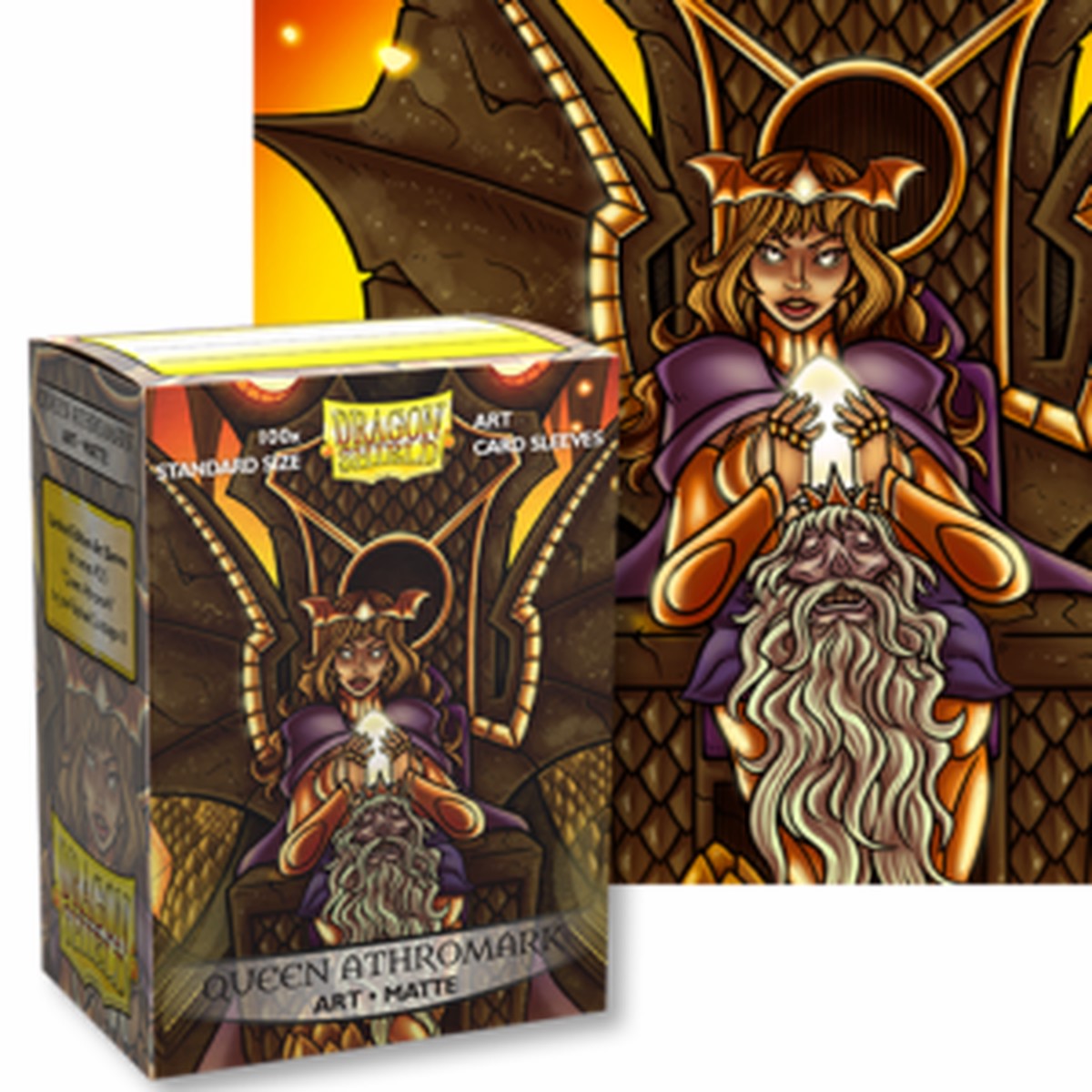 Dragon Shields: (100) Matte Art - Queen Athromark Portrait