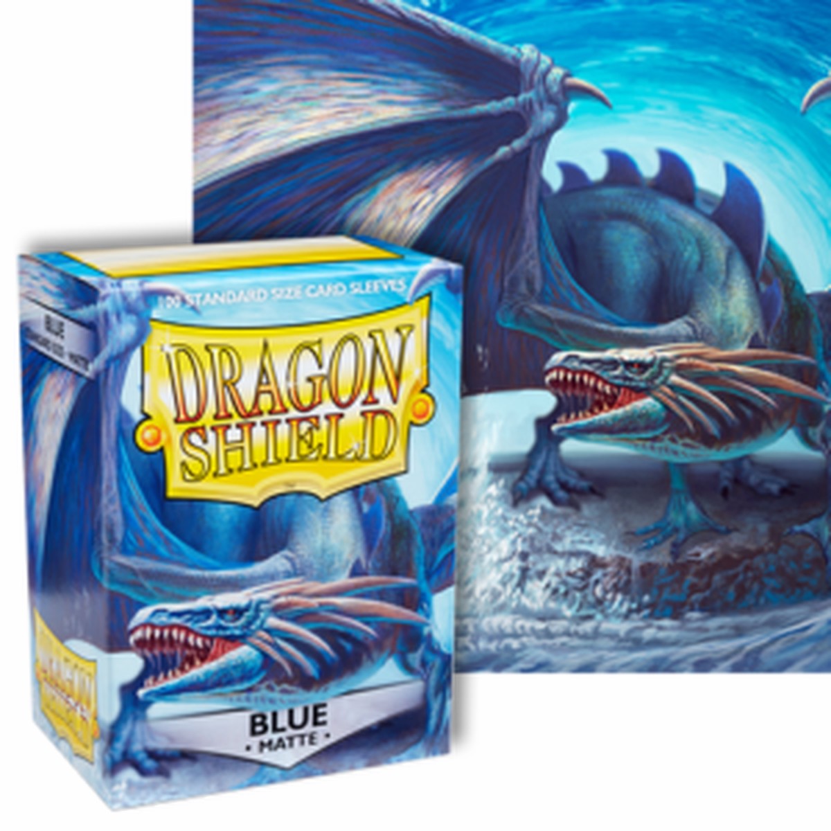 Dragon Shields: (100) Matte Blue