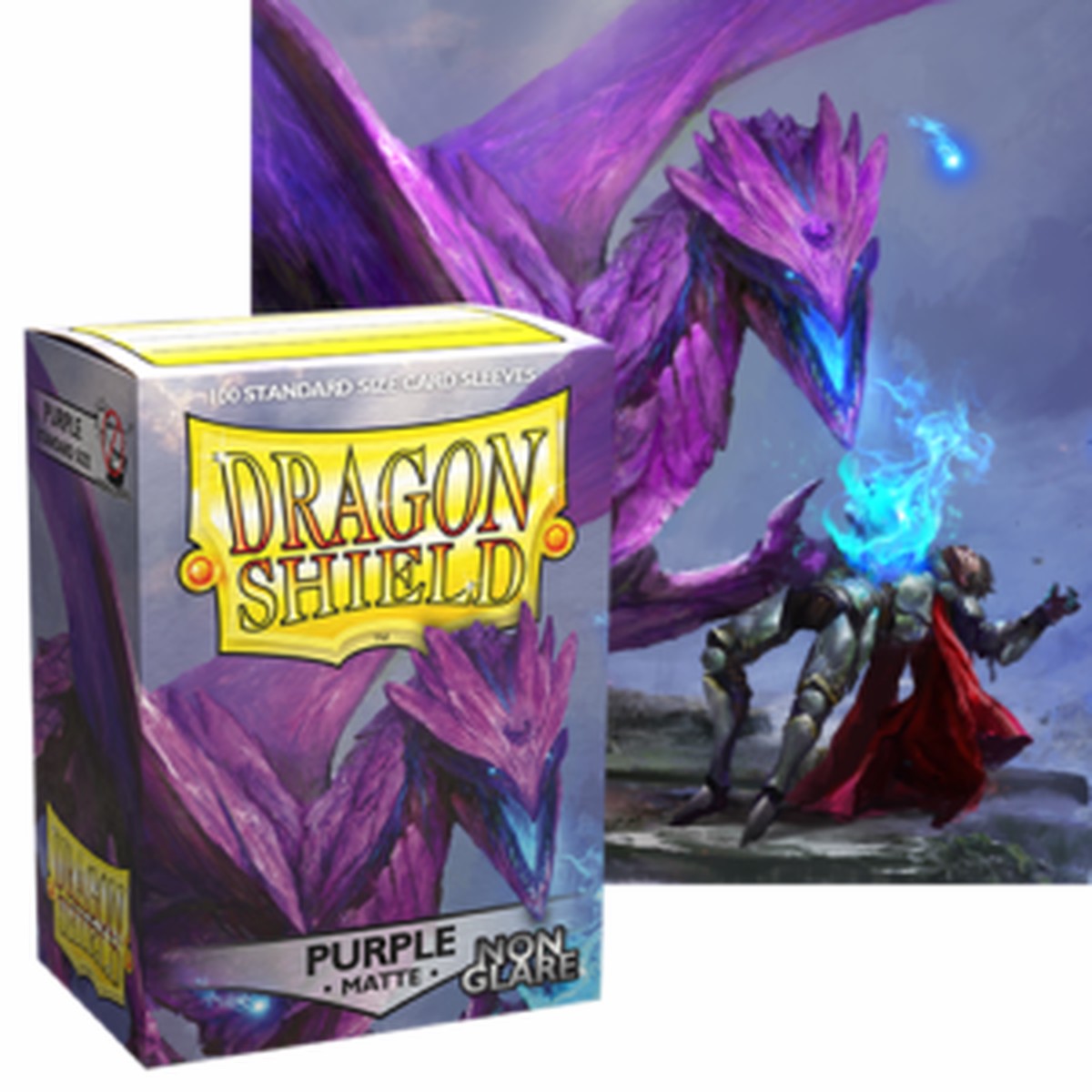 Dragon Shields: (100) Non Glare Matte Purple