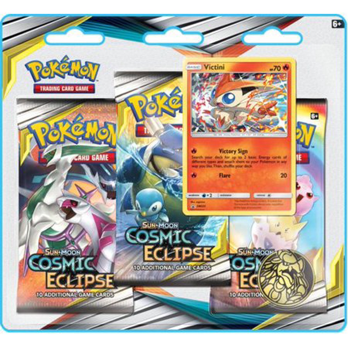 Pokemon TCG: Sun & Moon Cosmic Eclipse Three Booster Blister