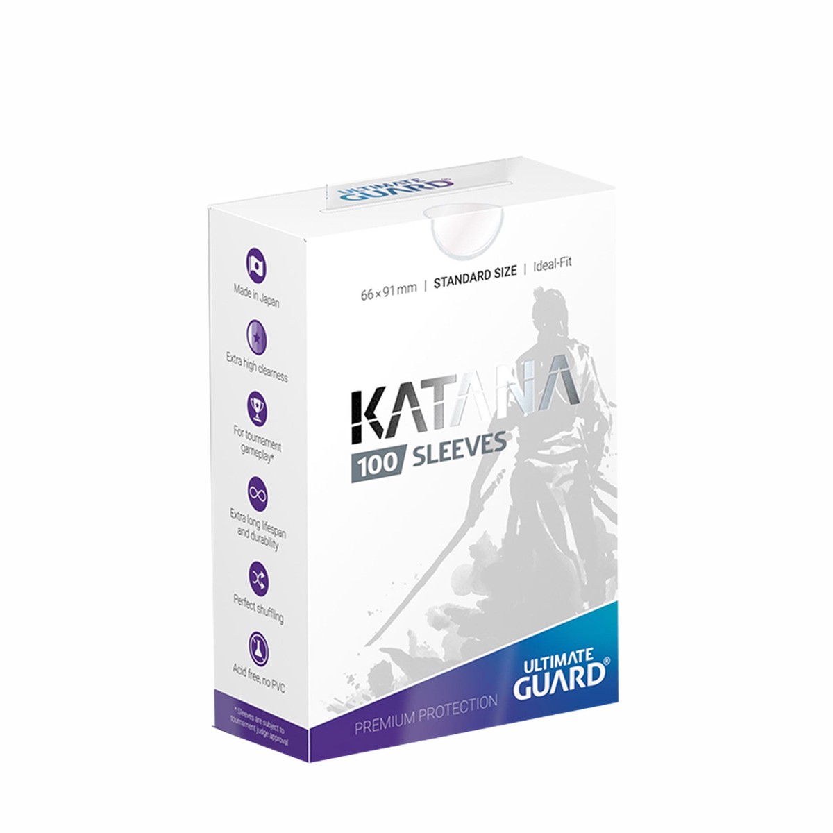 Ultimate Guard Sleeves Katana Transparent 100-Count