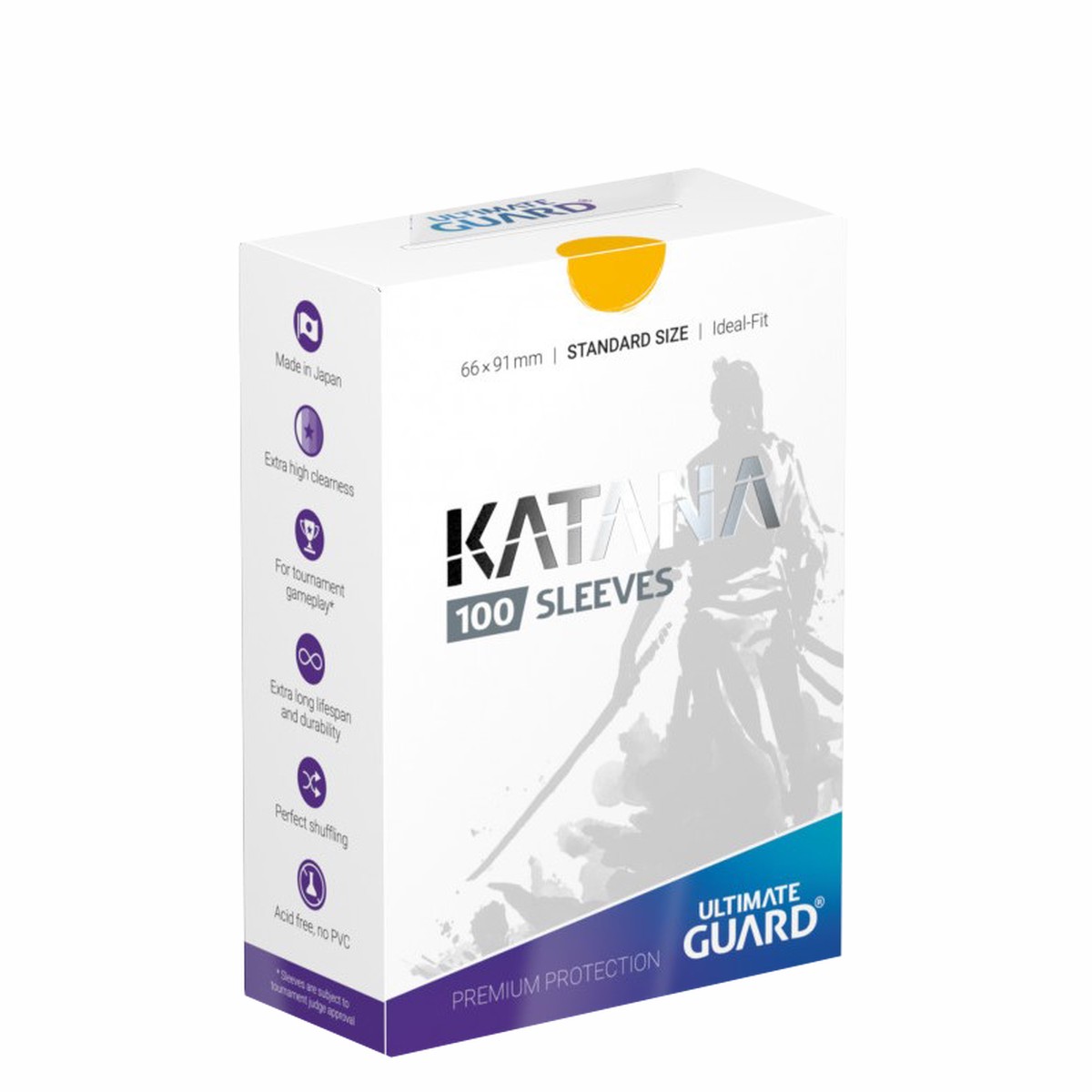 Ultimate Guard Sleeves Katana Yellow 100-Count