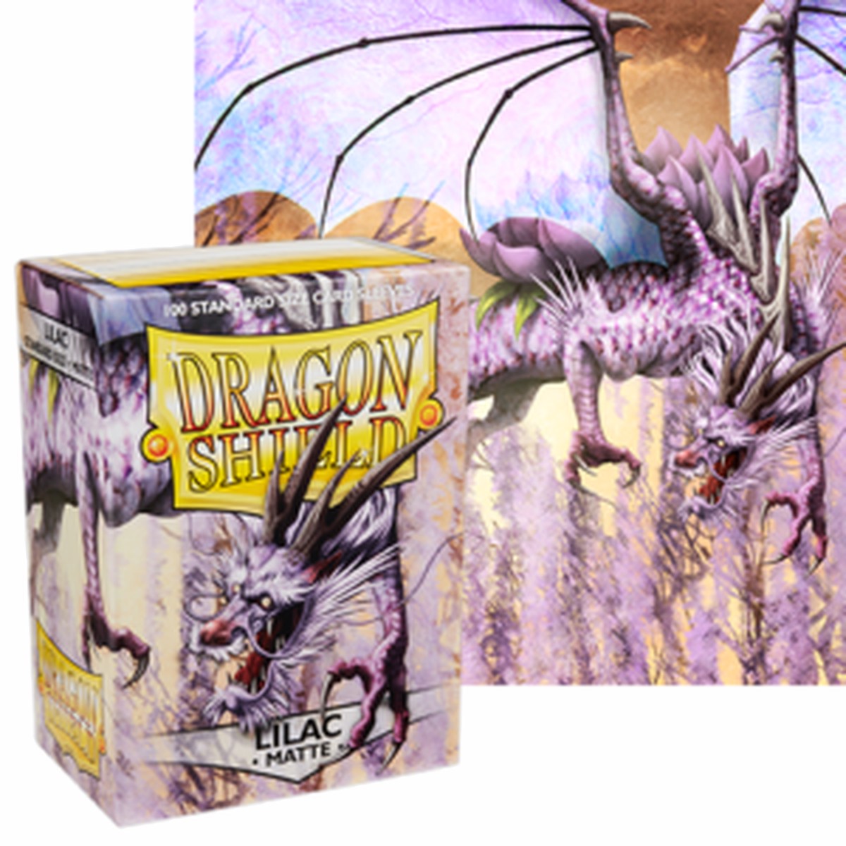 Dragon Shields: (100) Matte Lilac
