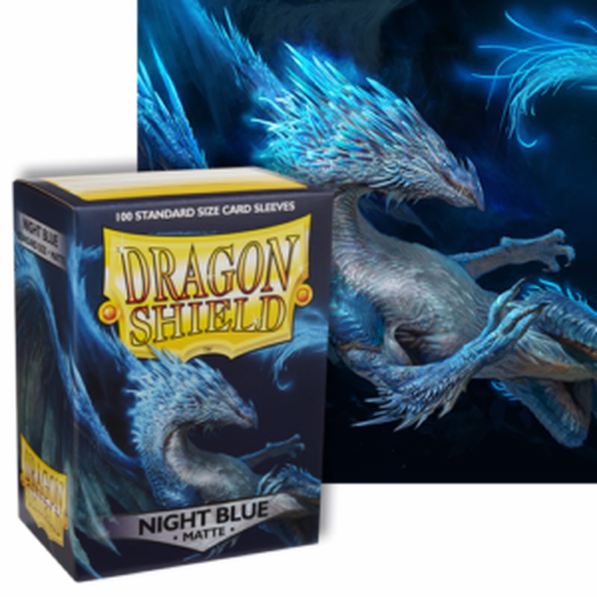 Dragon Shields: (100) Matte Night Blue