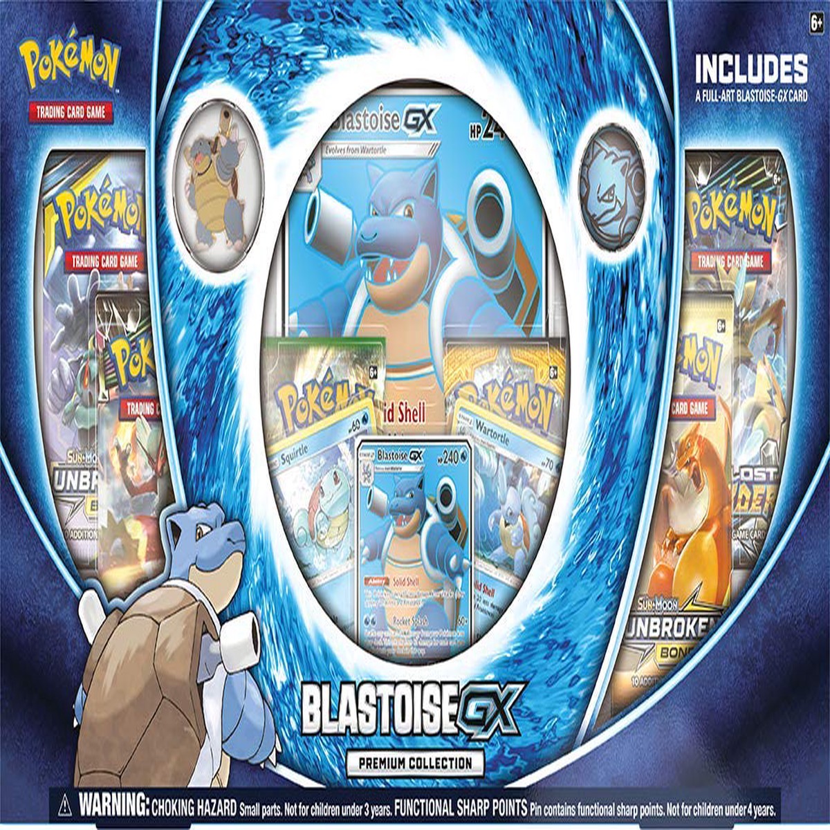 New Arrival Pokemon TCG: Blastoise-GX Premium Collection