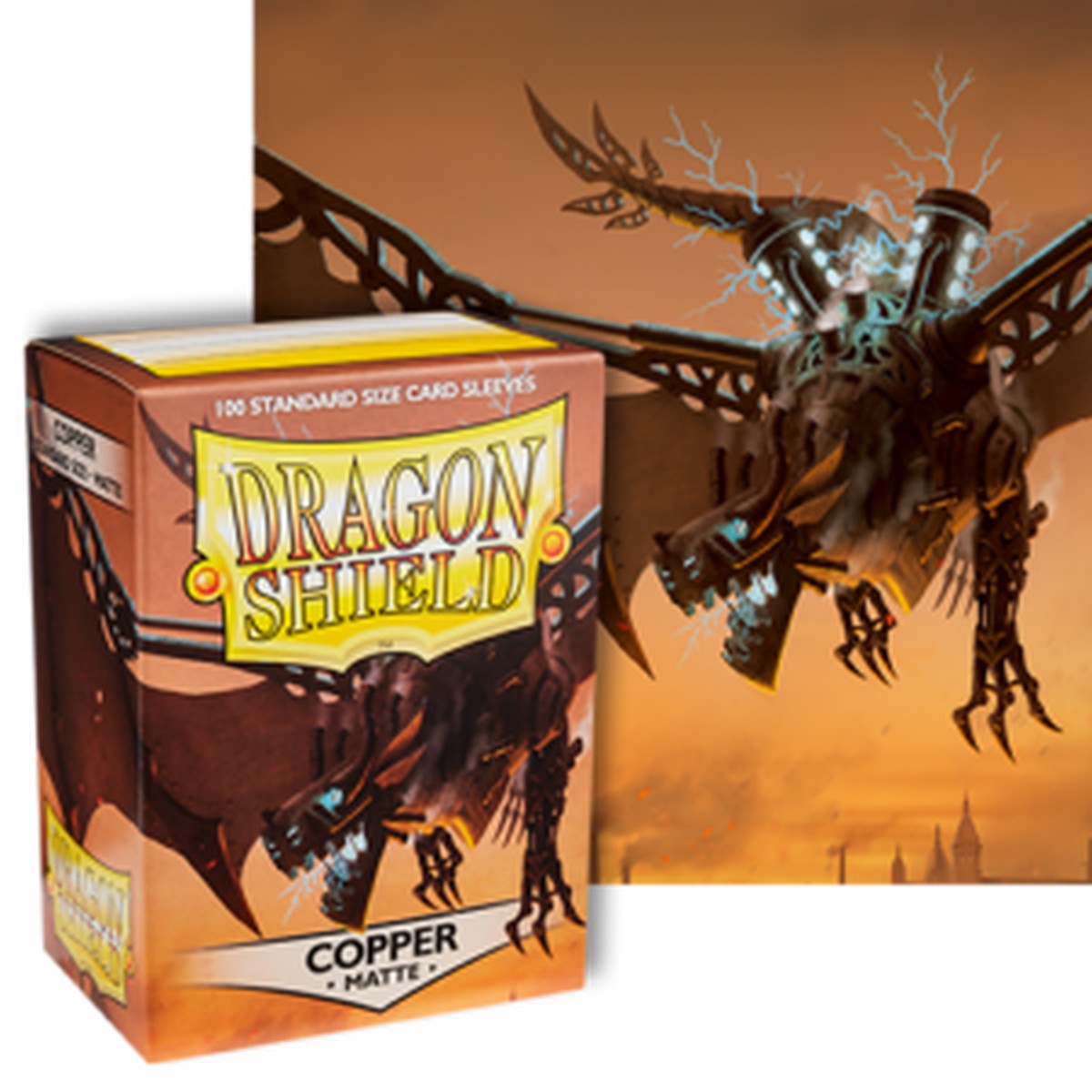 Dragon Shields: (100) Matte Copper