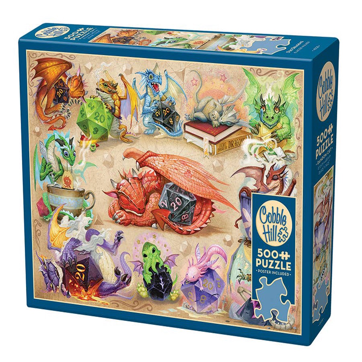D20 Dragons by Jacob Walker - 500pc Puzzle