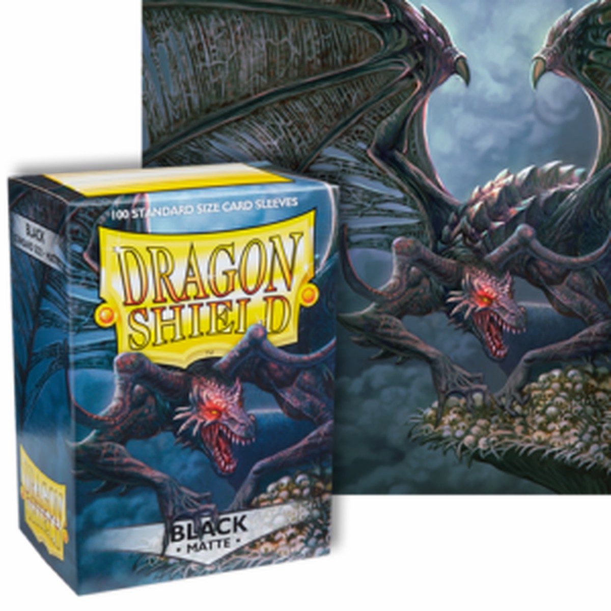 Dragon Shields: (100) Matte Black