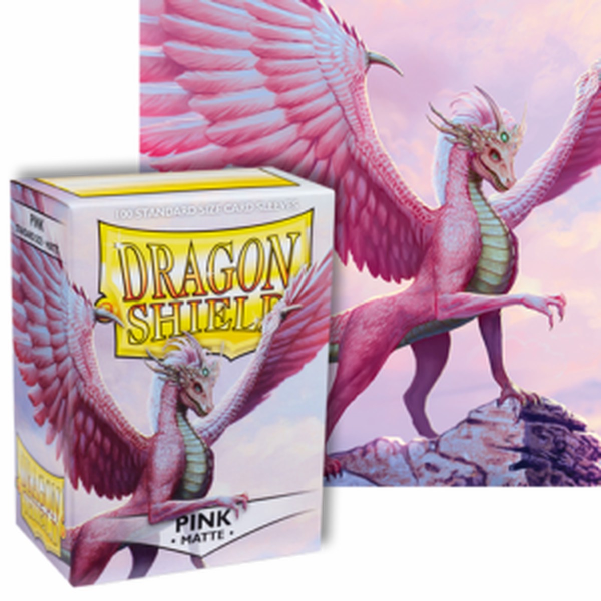 Dragon Shields: (100) Matte Pink