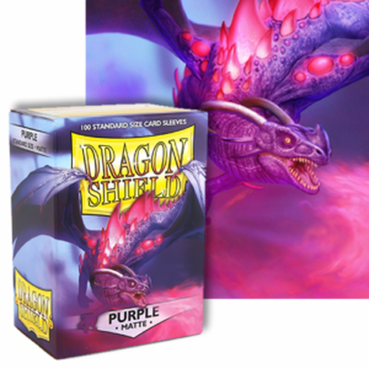 Dragon Shields: (100) Matte Purple