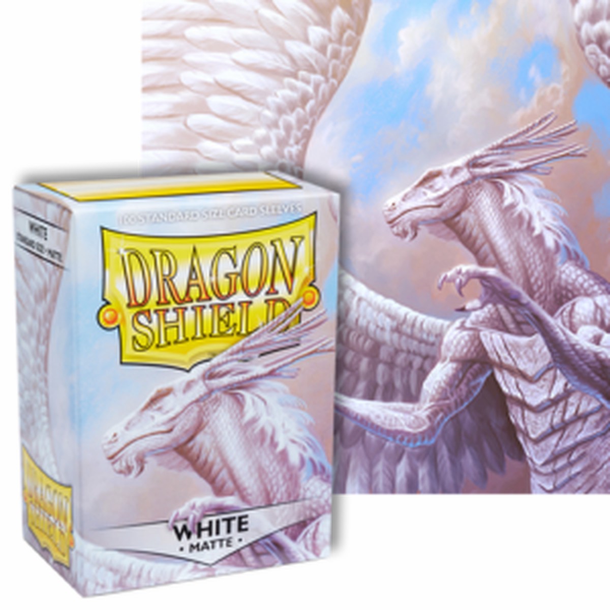 Dragon Shields: (100) Matte White