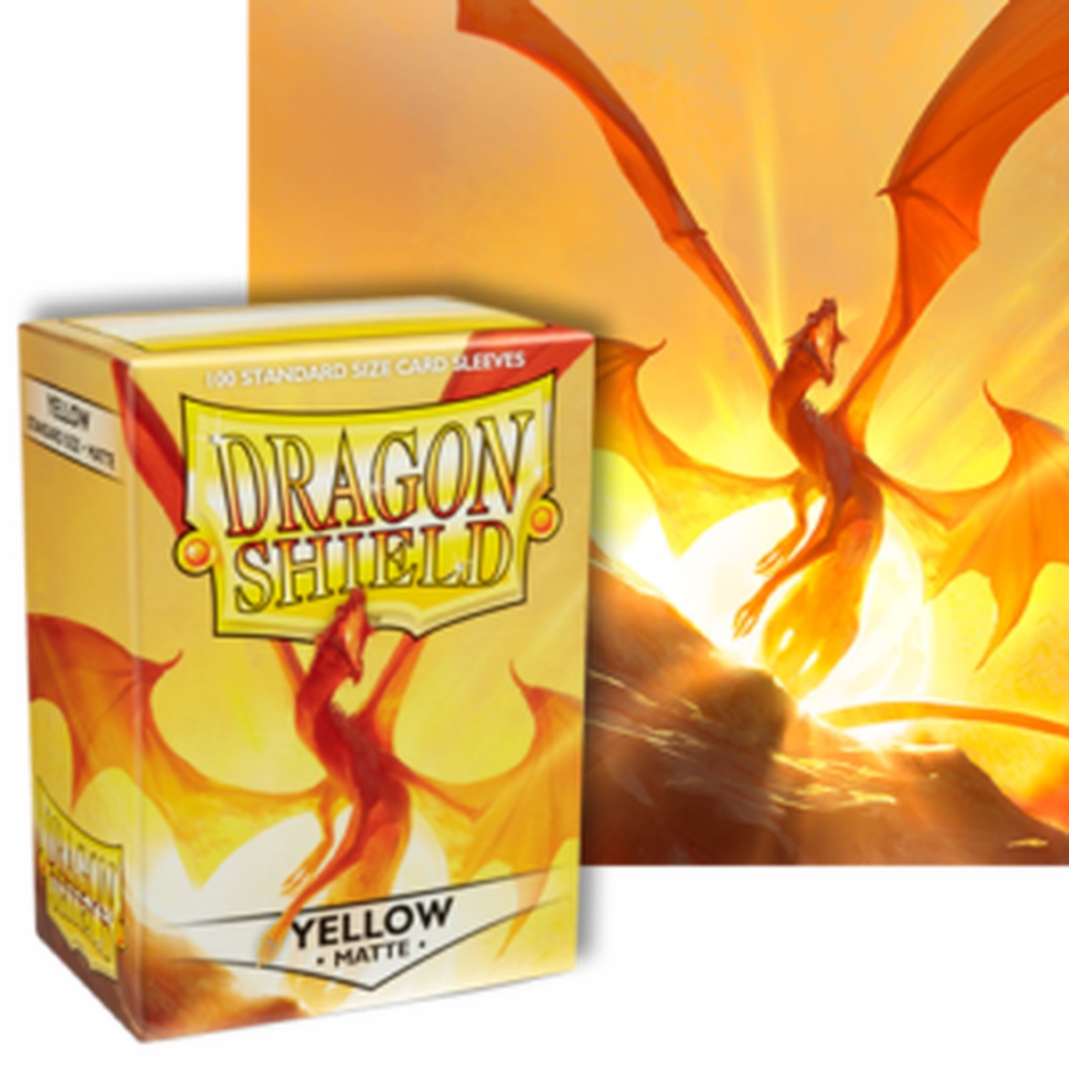 Dragon Shields: (100) Matte Yellow