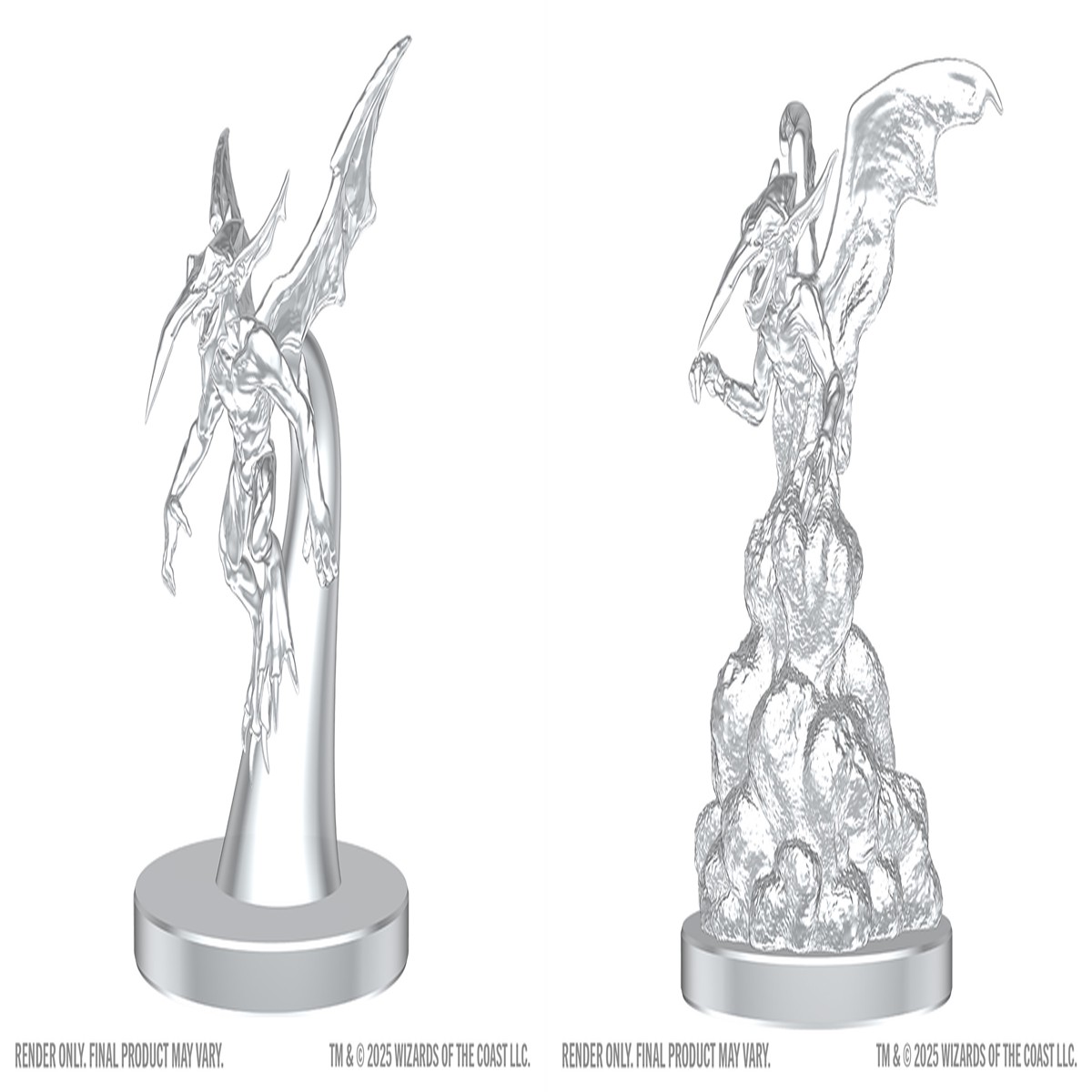 Hot Sale Dungeons & Dragons: Nolzur`s Marvelous Unpainted Miniatures - W28 Ice Mephit & Dust Mephit